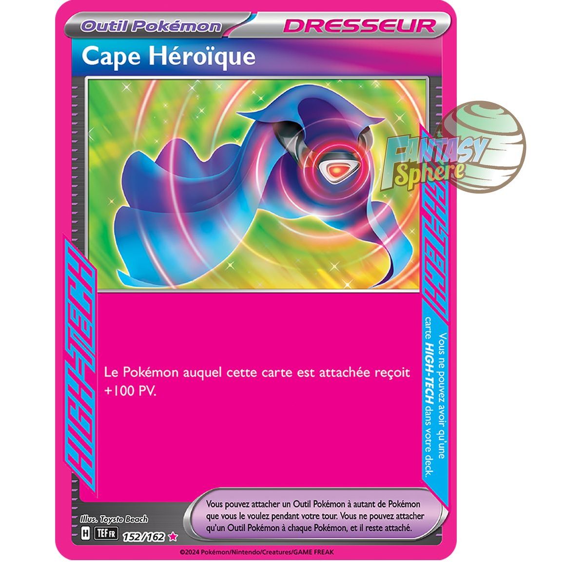 Item Cape Héroïque - ACE SPEC rare 152/162 - Ecarlate et Violet Forces Temporelles