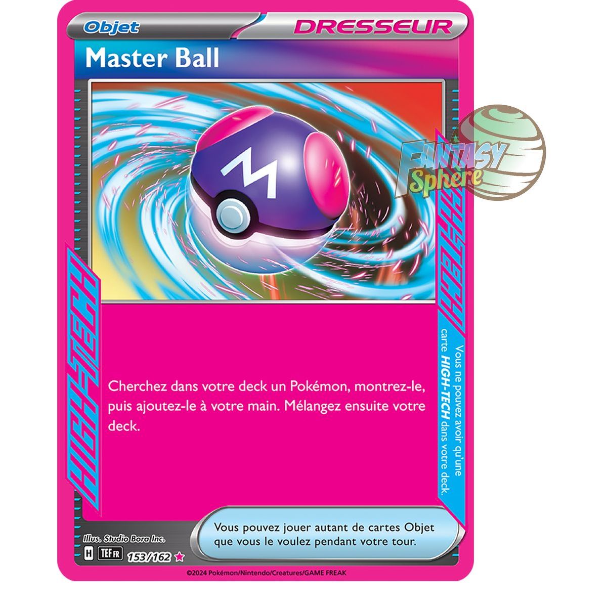 Item Master Ball - ACE SPEC rare 153/162 - Ecarlate et Violet Forces Temporelles