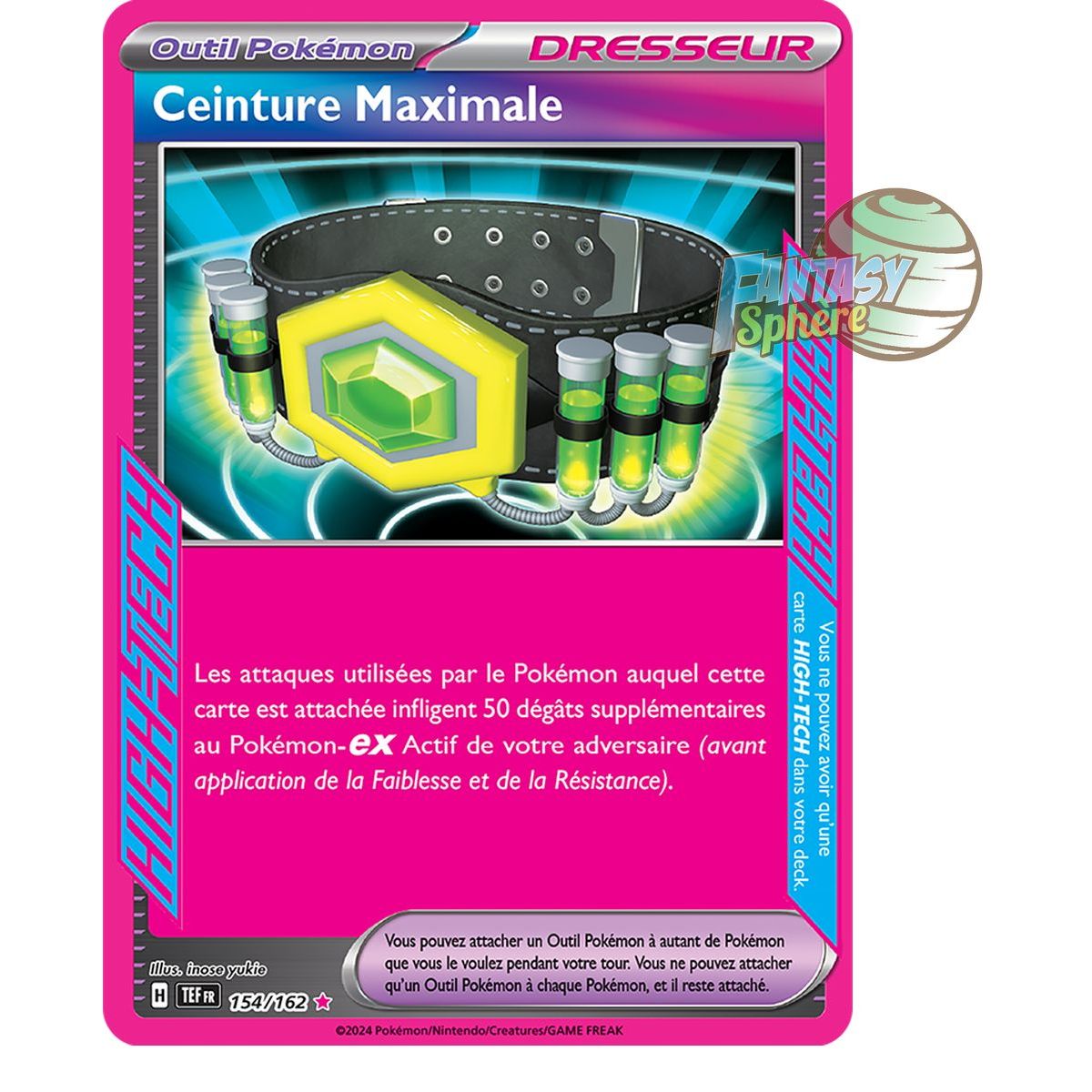 Ceinture Maximale - ACE SPEC rare 154/162 - Ecarlate et Violet Forces Temporelles