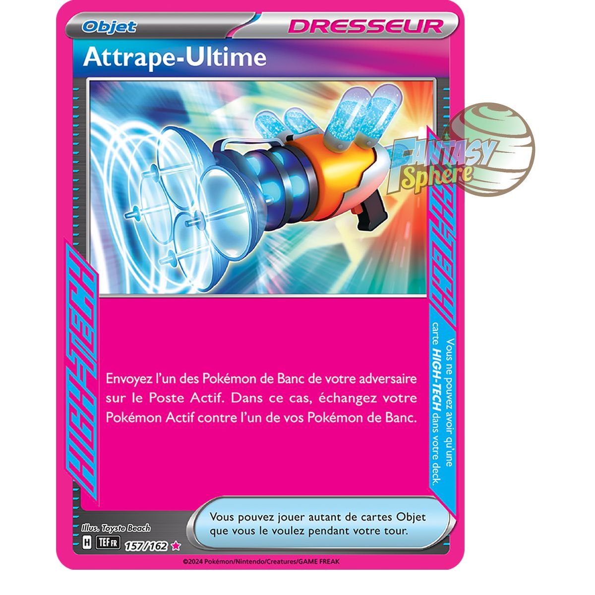 Item Attrape-Ultime - ACE SPEC rare 157/162 - Ecarlate et Violet Forces Temporelles