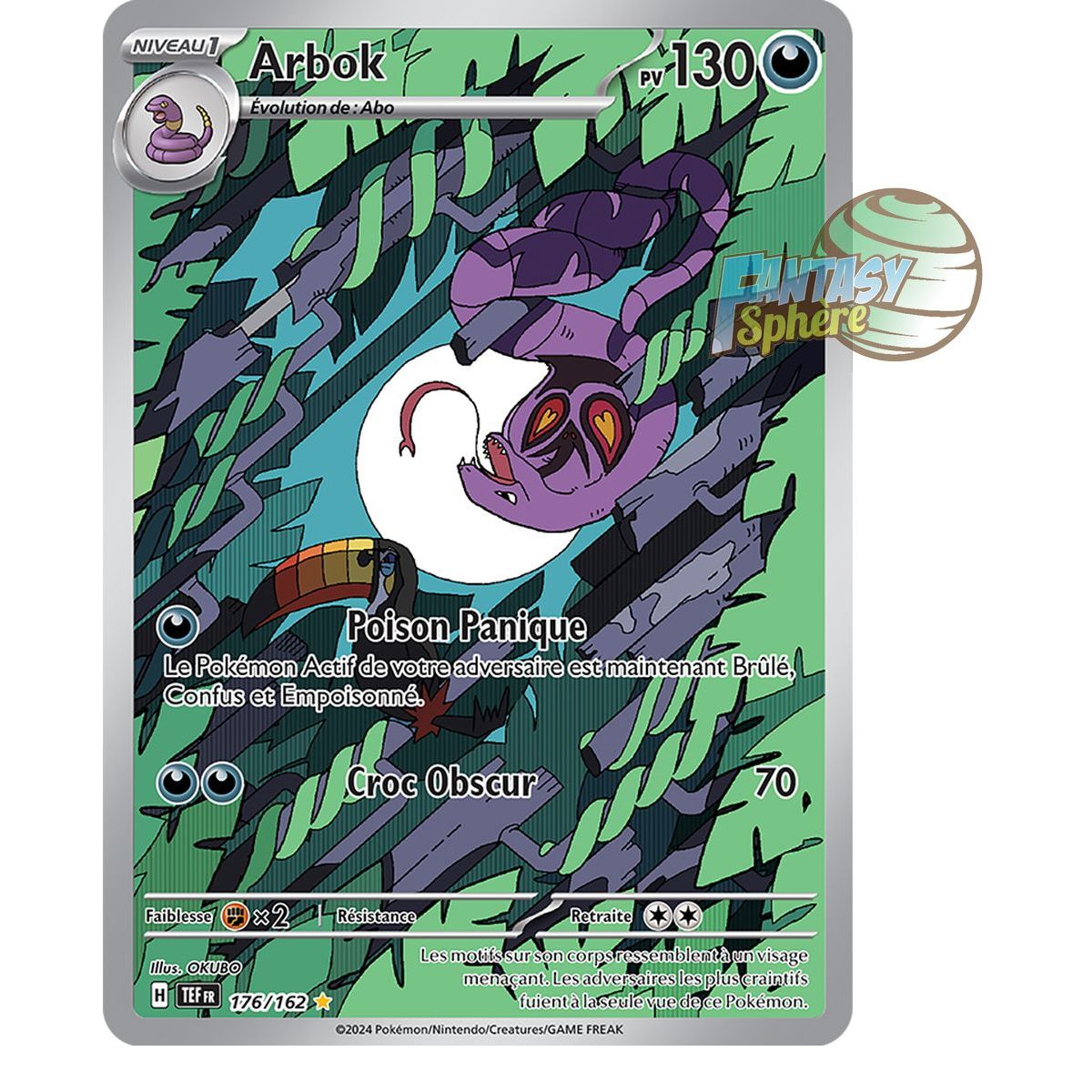 Item Arbok - Illustration Rare 176/162 - Ecarlate et Violet Forces Temporelles