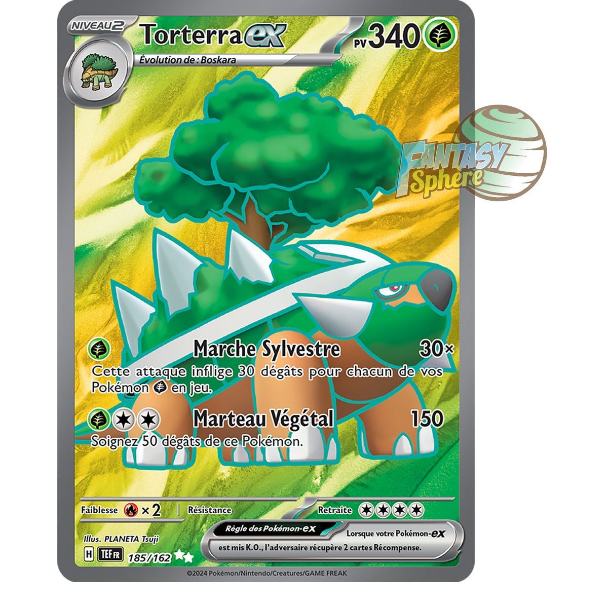 Torterra EX - Ultra Rare 185/162 - Ecarlate et Violet Forces Temporelles