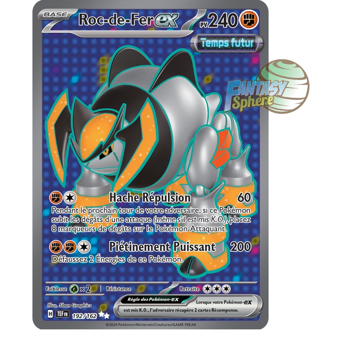 Roc-de-Fer EX - Ultra Rare 192/162 - Ecarlate et Violet Forces Temporelles