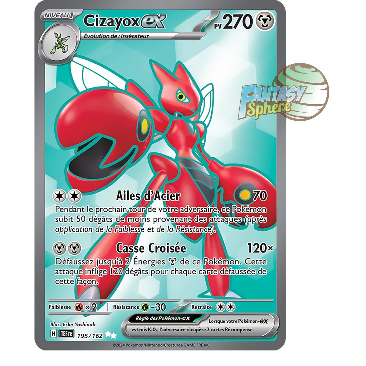 Cizayox EX - Ultra Rare 195/162 - Ecarlate et Violet Forces Temporelles