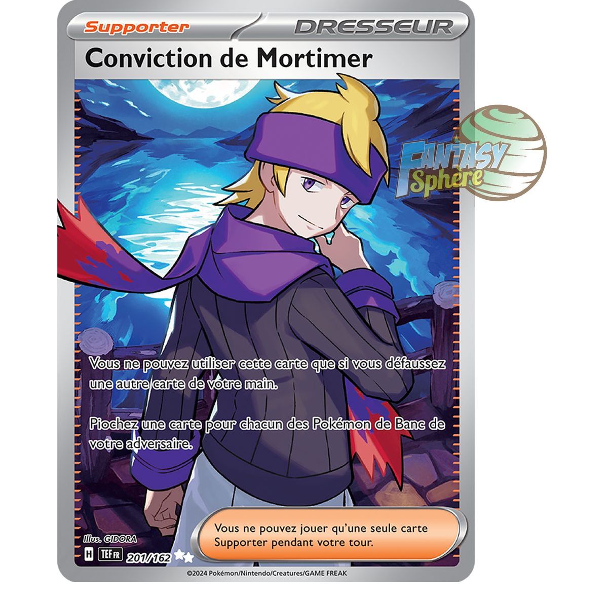 Conviction de Mortimer - Ultra Rare 201/162 - Ecarlate et Violet Forces Temporelles