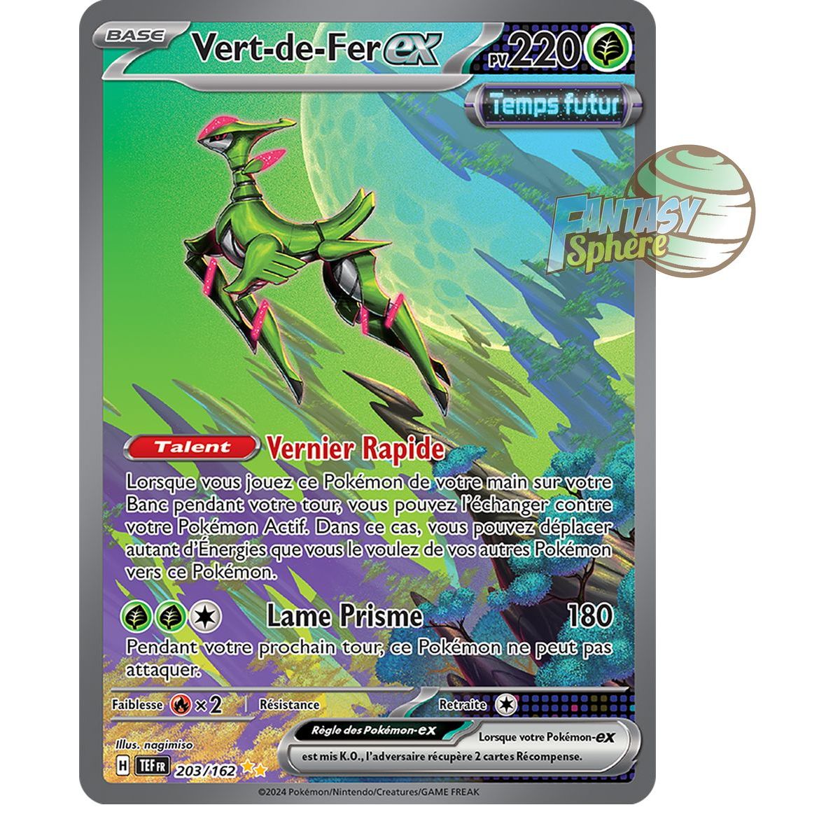 Item Vert-de-Fer EX - Special Illustration Rare 203/162 - Ecarlate et Violet Forces Temporelles