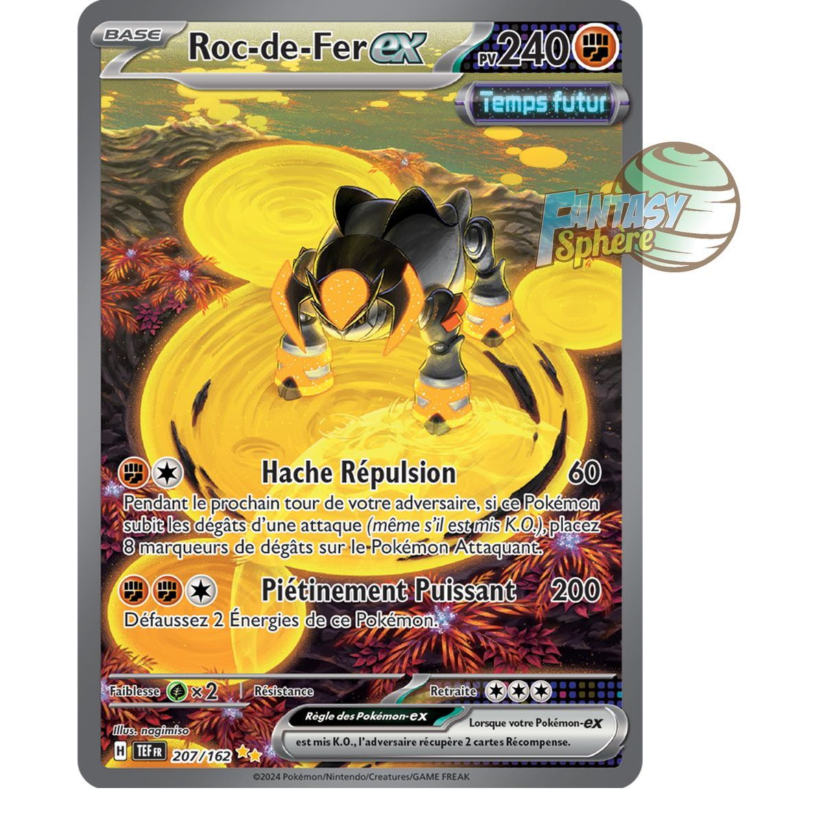 Roc-de-Fer EX - Special Illustration Rare 207/162 - Ecarlate et Violet Forces Temporelles