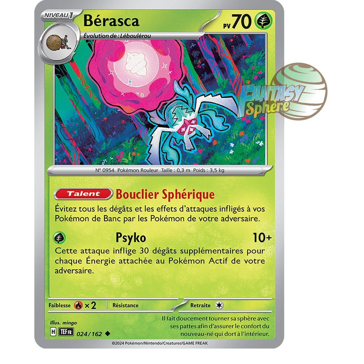 Item Bérasca - Peu Commune 24/162 - Ecarlate et Violet Forces Temporelles