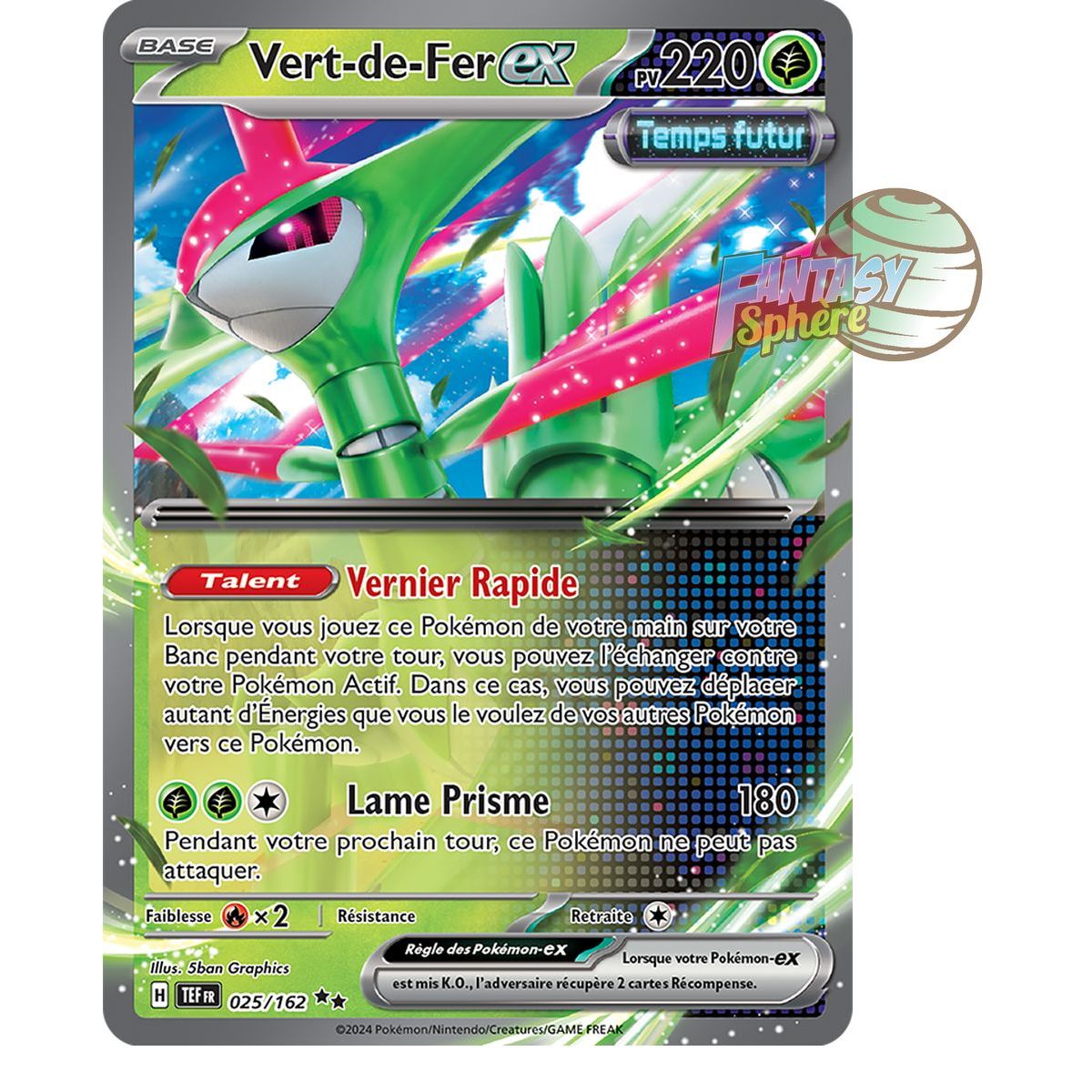 Item Vert-de-Fer EX - Double Rare 25/162 - Ecarlate et Violet Forces Temporelles