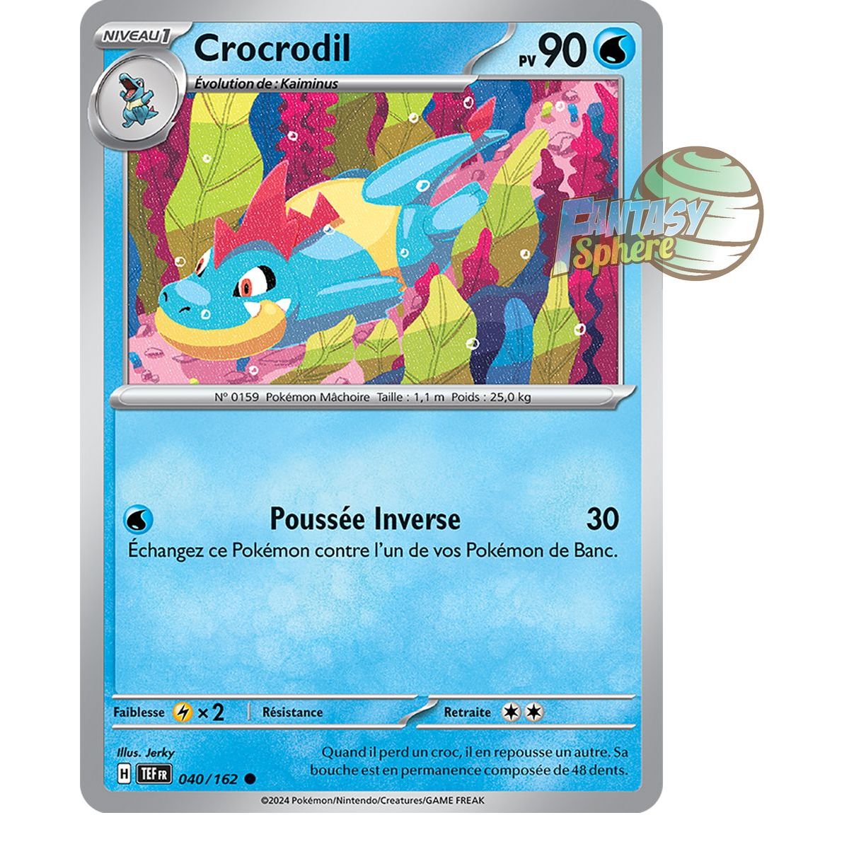 Crocrodil - Reverse 40/162 - Ecarlate et Violet Forces Temporelles