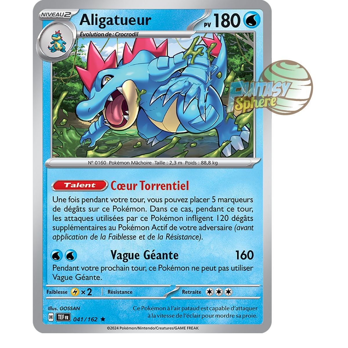 Aligatueur - Holo Rare 41/162 - Ecarlate et Violet Forces Temporelles