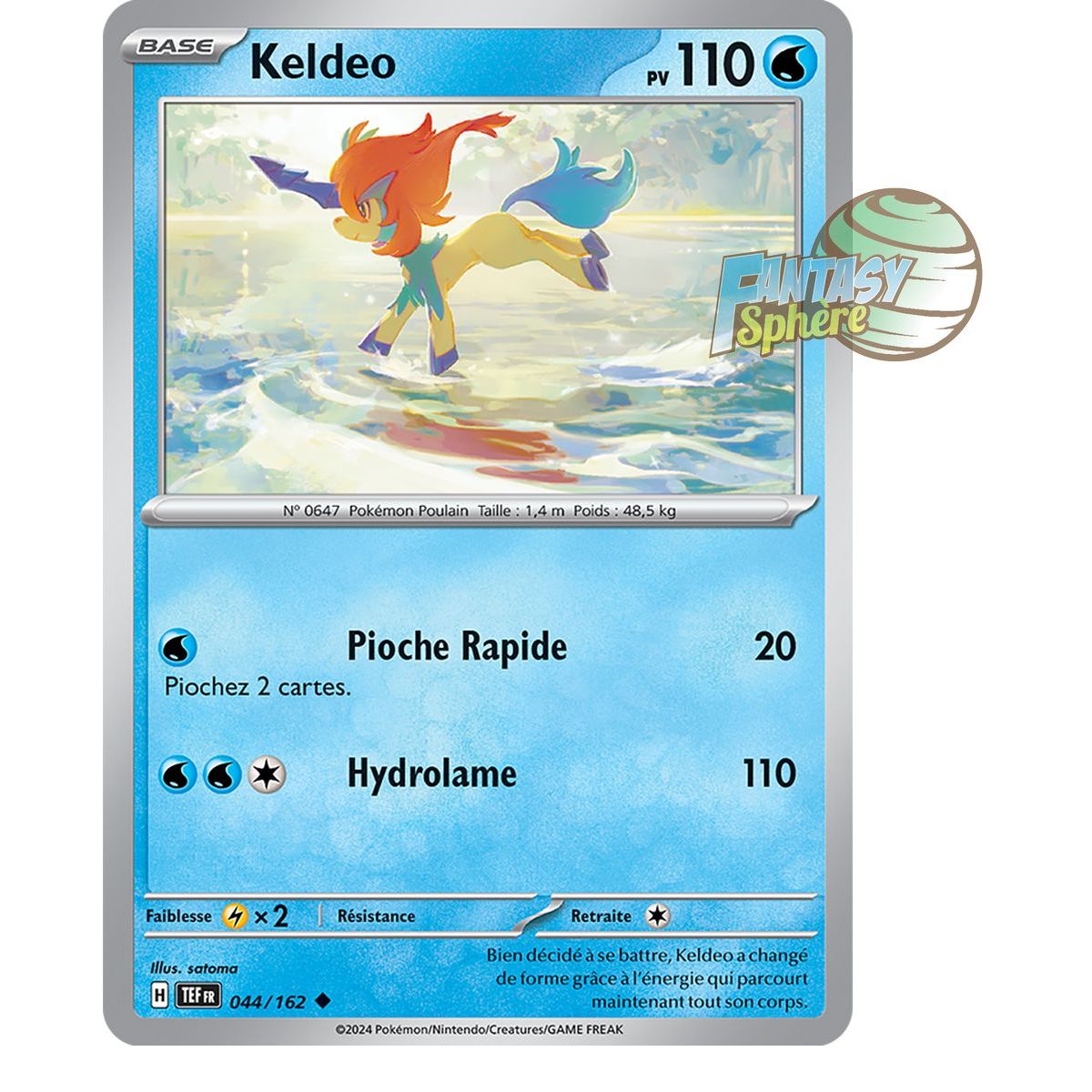 Item Keldeo - Reverse 44/162 - Ecarlate et Violet Forces Temporelles