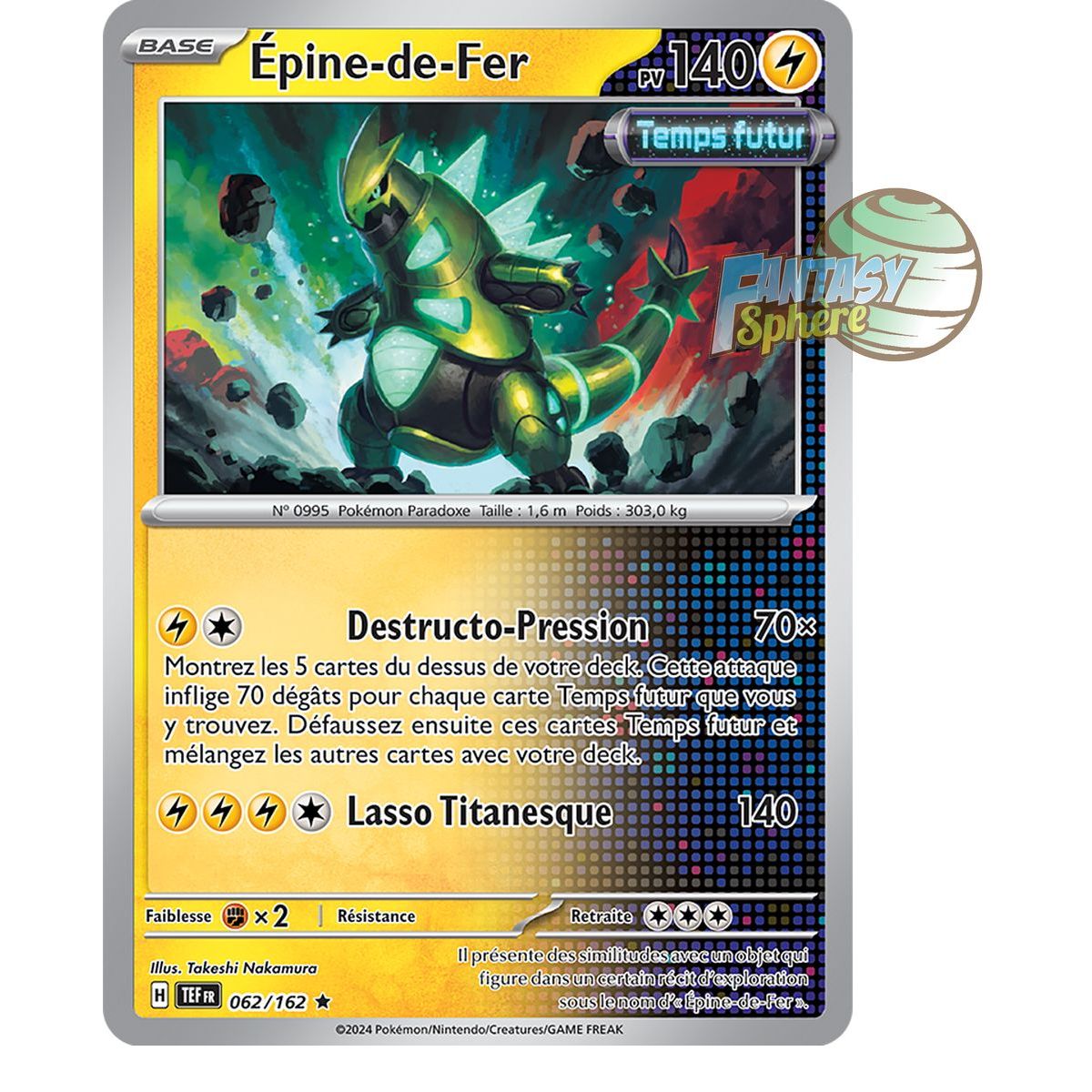 Épine-de-Fer - Holo Rare 62/162 - Ecarlate et Violet Forces Temporelles