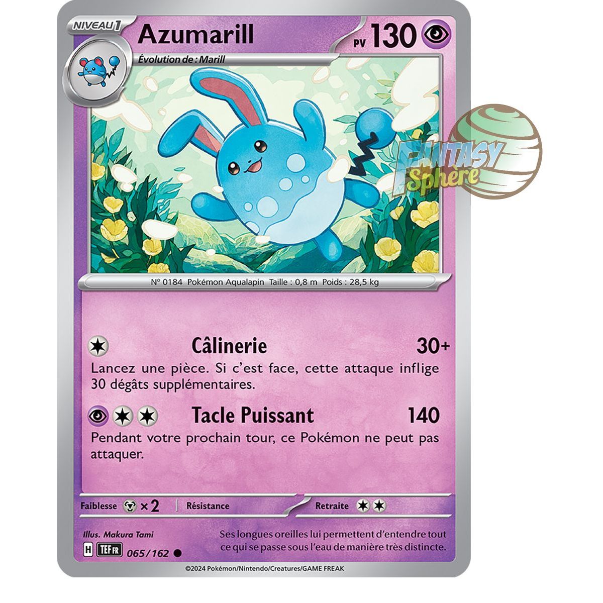 Item Azumarill - Reverse 65/162 - Ecarlate et Violet Forces Temporelles