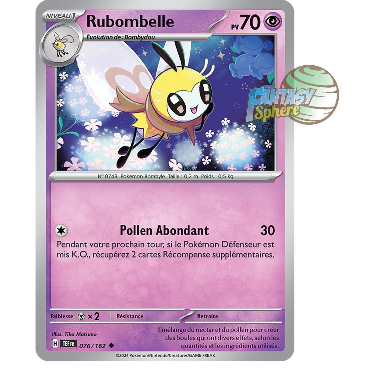 Rubombelle - Reverse 76/162 - Ecarlate et Violet Forces Temporelles