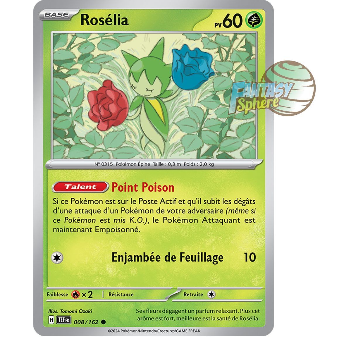 Rosélia - Reverse 8/162 - Ecarlate et Violet Forces Temporelles