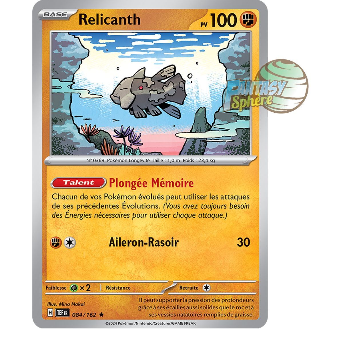 Relicanth - Holo Rare 84/162 - Ecarlate et Violet Forces Temporelles