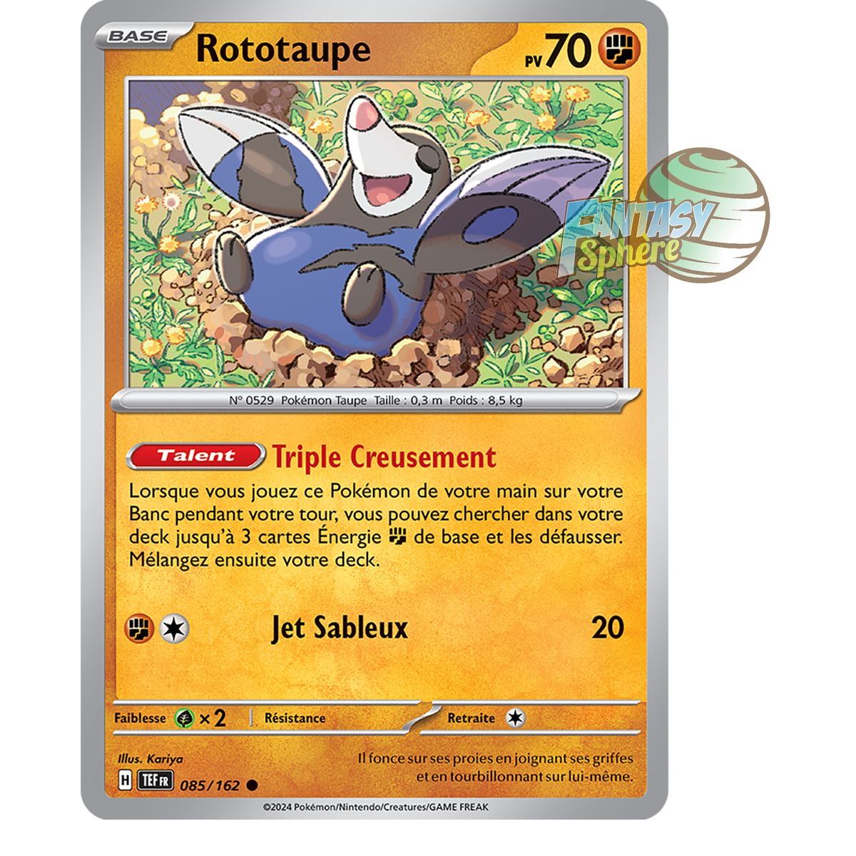 Item Rototaupe - Reverse 85/162 - Ecarlate et Violet Forces Temporelles