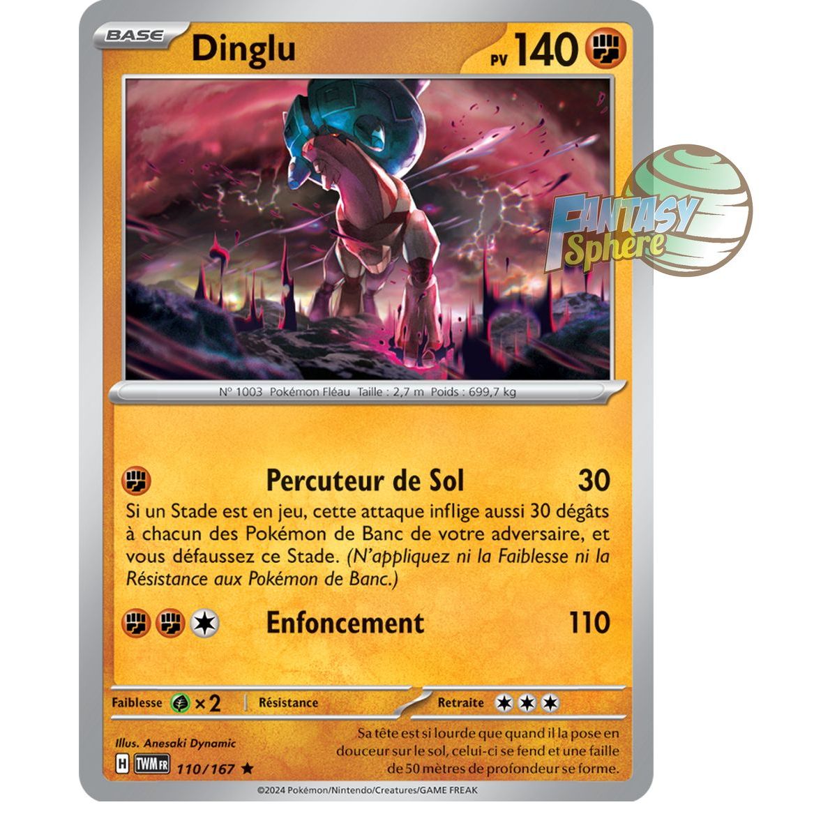 Dinglu - Holo Rare 110/167 - Ecarlate et Violet Mascarade Crépusculaire