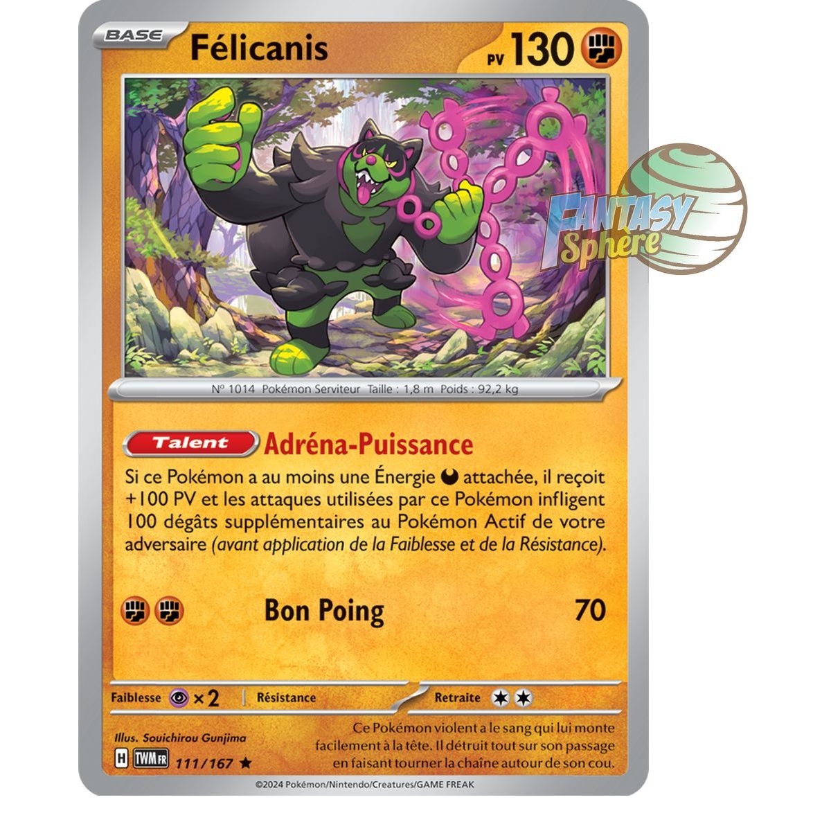 Félicanis - Holo Rare 111/167 - Ecarlate et Violet Mascarade Crépusculaire