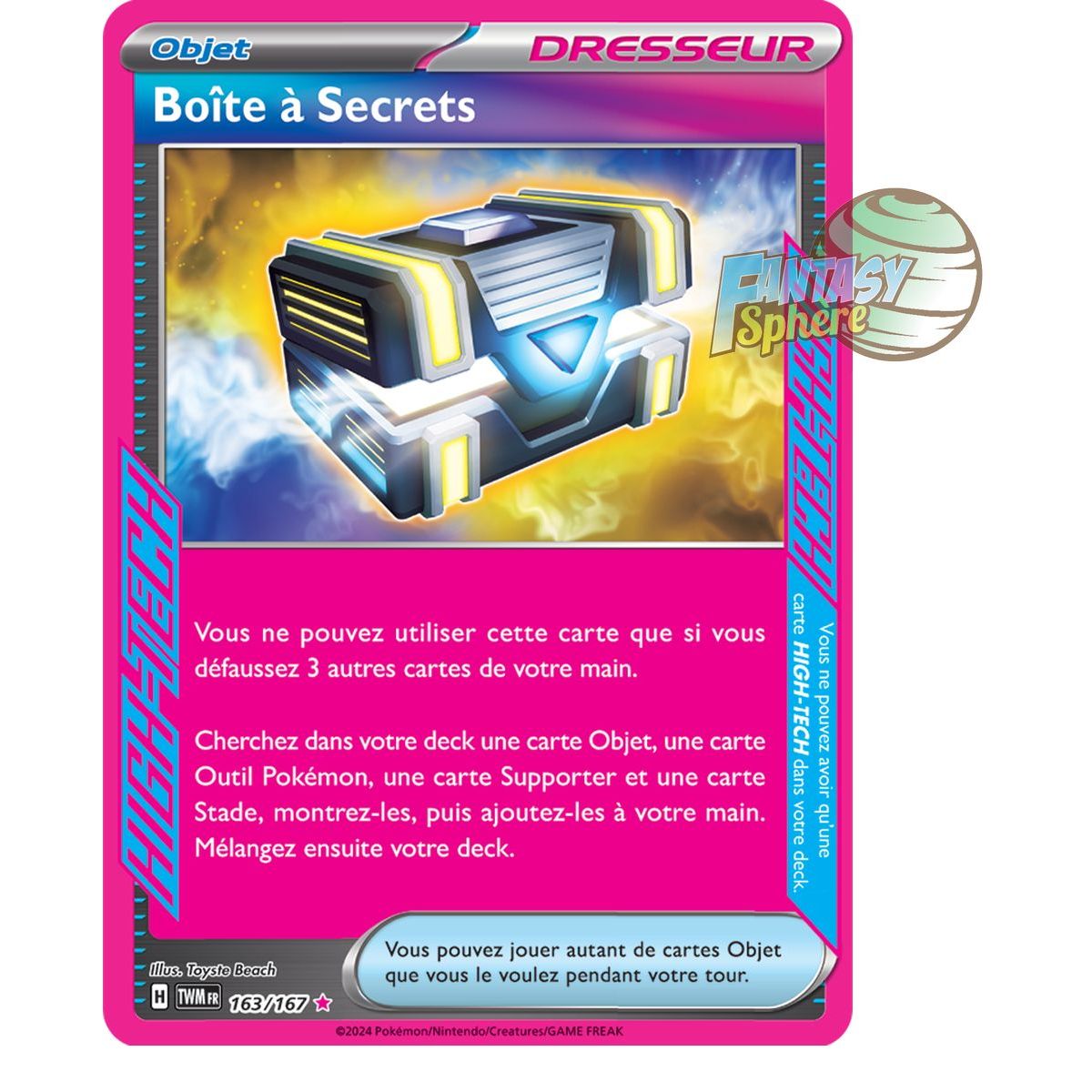 Item Boîte à Secrets - ACE SPEC rare 163/167 - Ecarlate et Violet Mascarade Crépusculaire