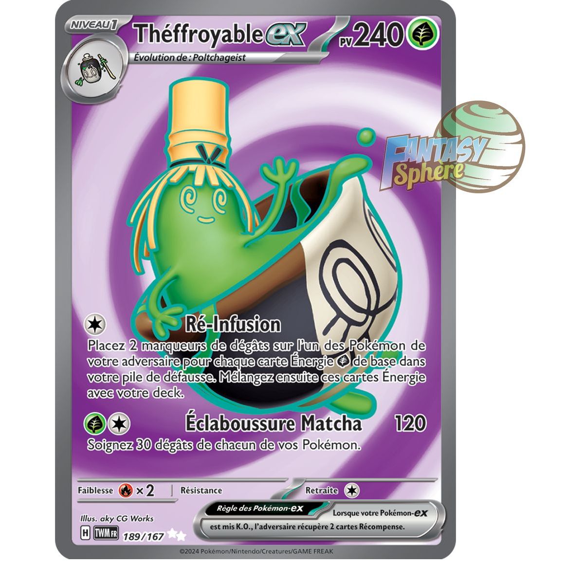 Théffroyable-ex - Ultra Rare 189/167 - Ecarlate et Violet Mascarade Crépusculaire