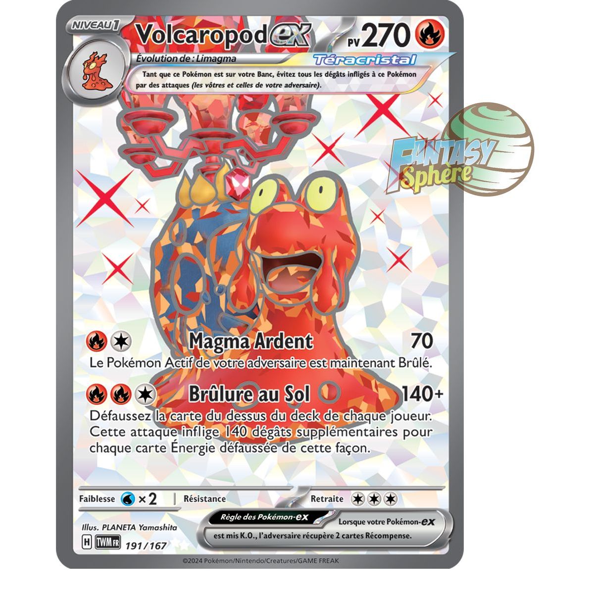 Item Volcaropod-ex - Ultra Rare 191/167 - Ecarlate et Violet Mascarade Crépusculaire