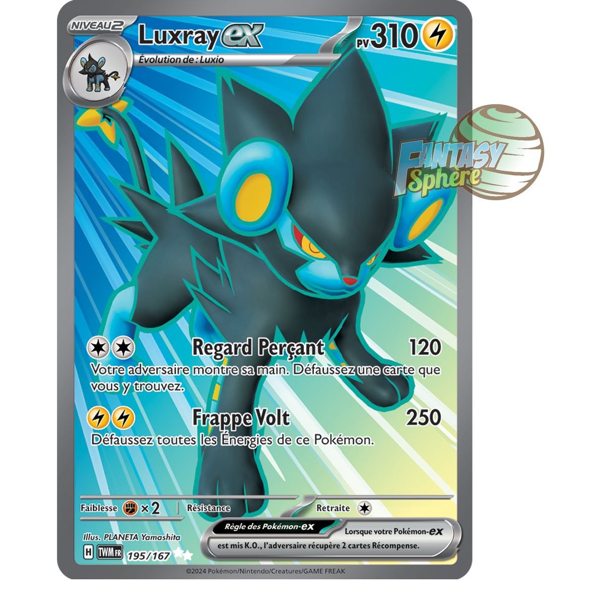 Luxray-ex - Ultra Rare 195/167 - Ecarlate et Violet Mascarade Crépusculaire