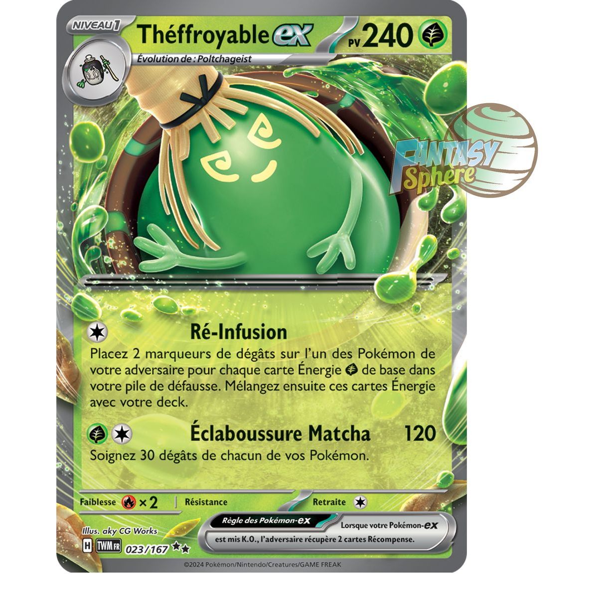 Théffroyable-ex - Double Rare 23/167 - Ecarlate et Violet Mascarade Crépusculaire