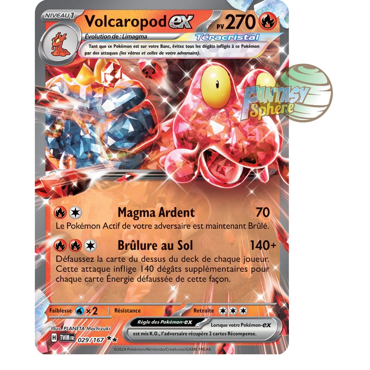 Volcaropod-ex - Double Rare 29/167 - Ecarlate et Violet Mascarade Crépusculaire