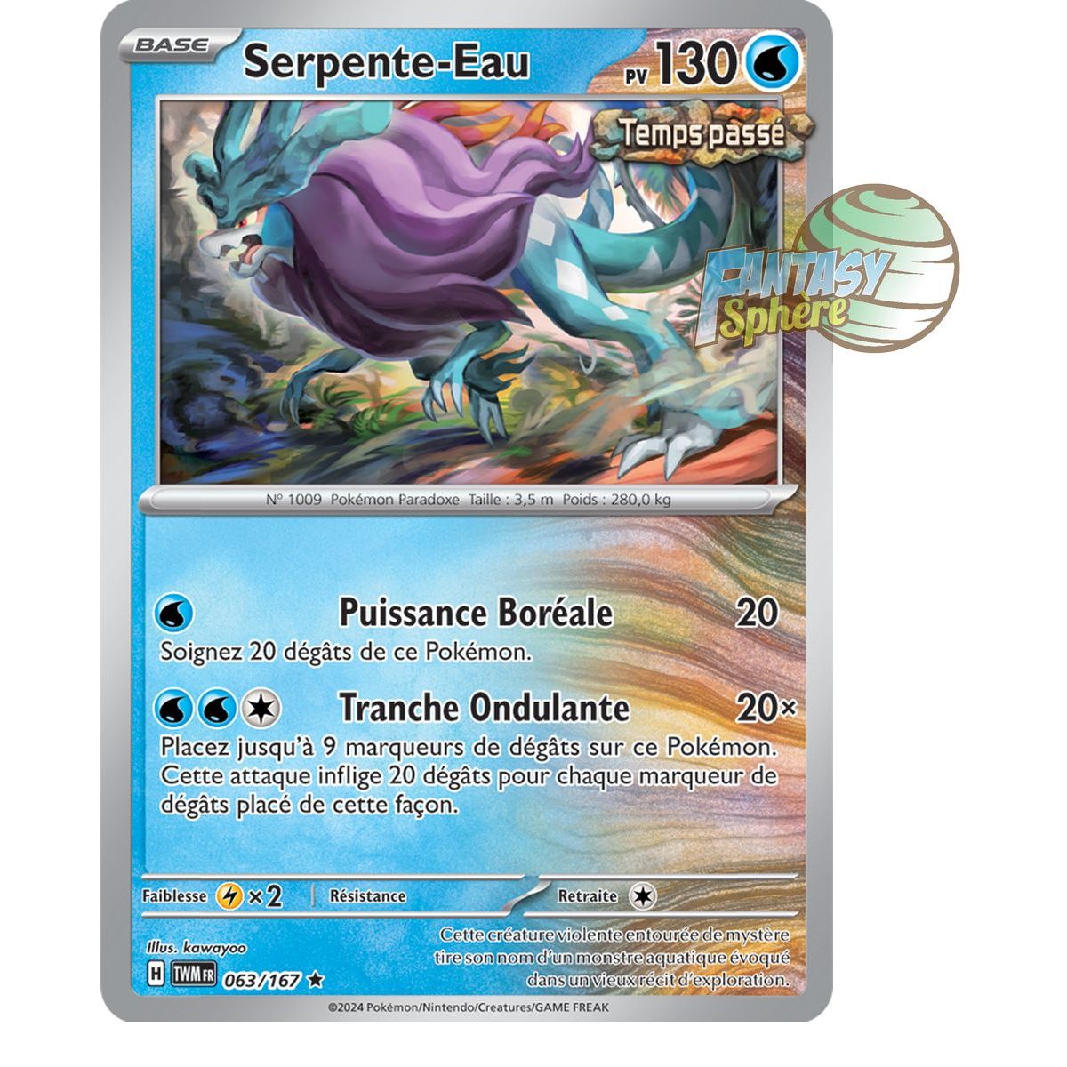 Item Serpente-Eau - Holo Rare 63/167 - Ecarlate et Violet Mascarade Crépusculaire