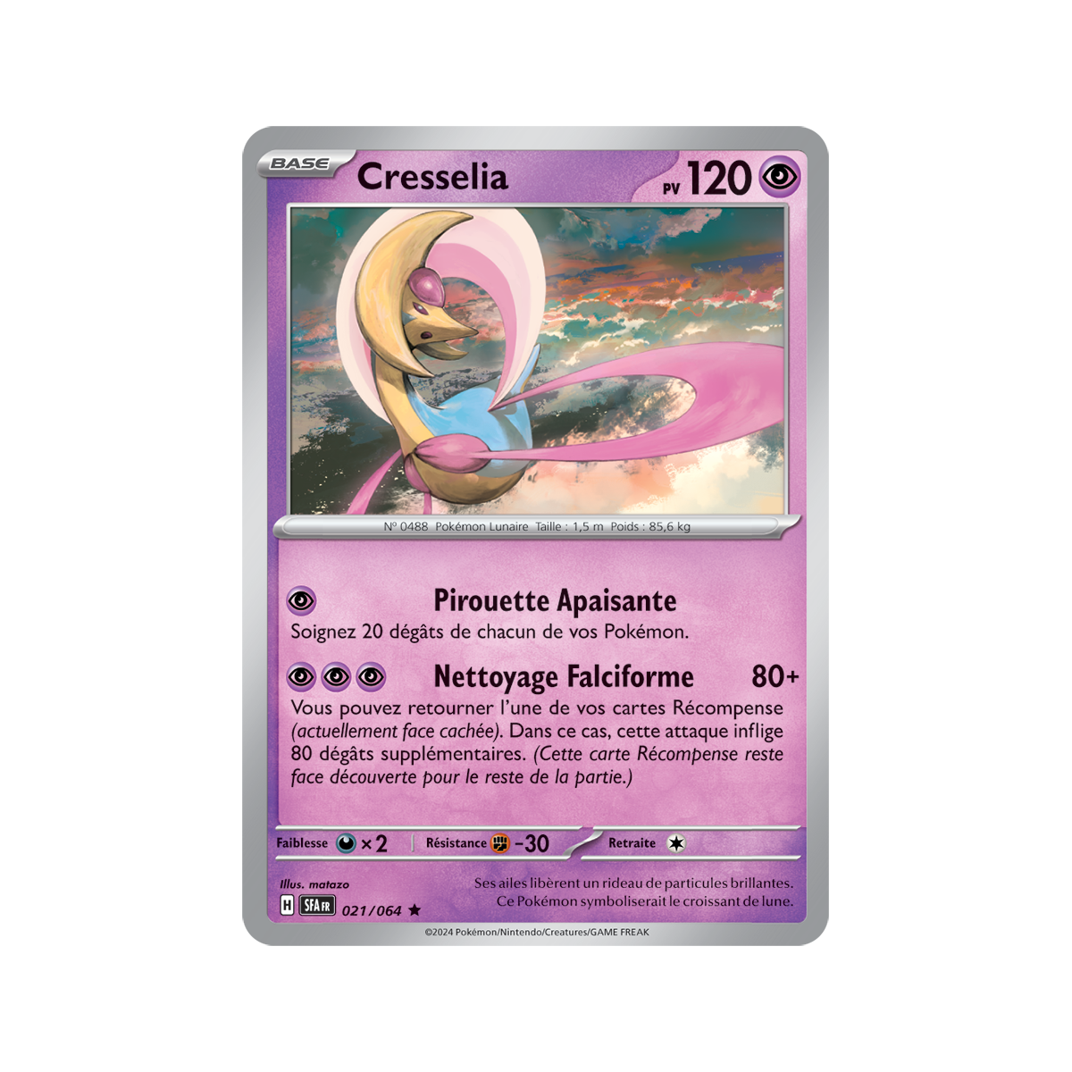 Cresselia - Holo Rare 21/64 - Ecarlate et Violet Fable Nébuleuse