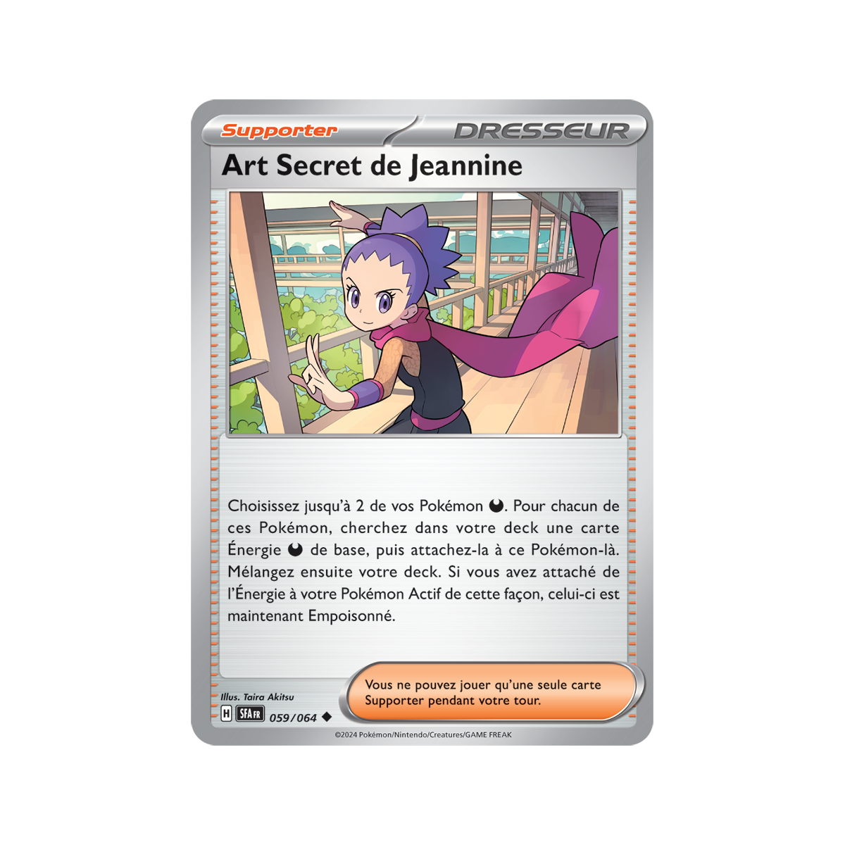 Art Secret de Jeannine - Reverse 59/64 - Ecarlate et Violet Fable Nébuleuse