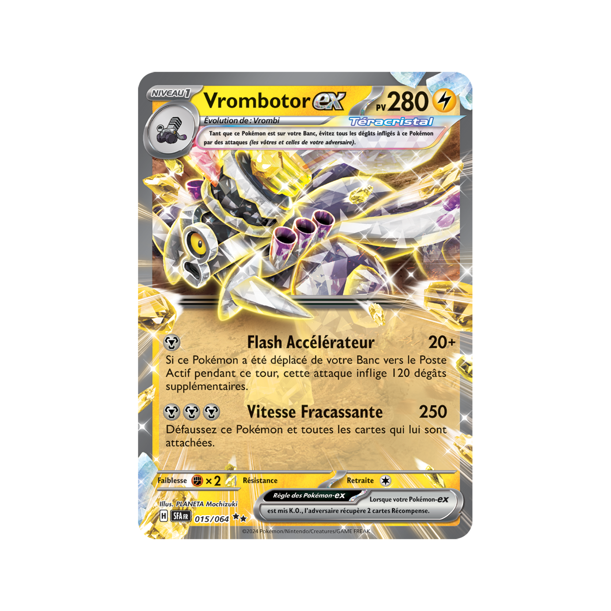 Vrombotor EX - Double Rare 15/64 - Ecarlate et Violet Fable Nébuleuse