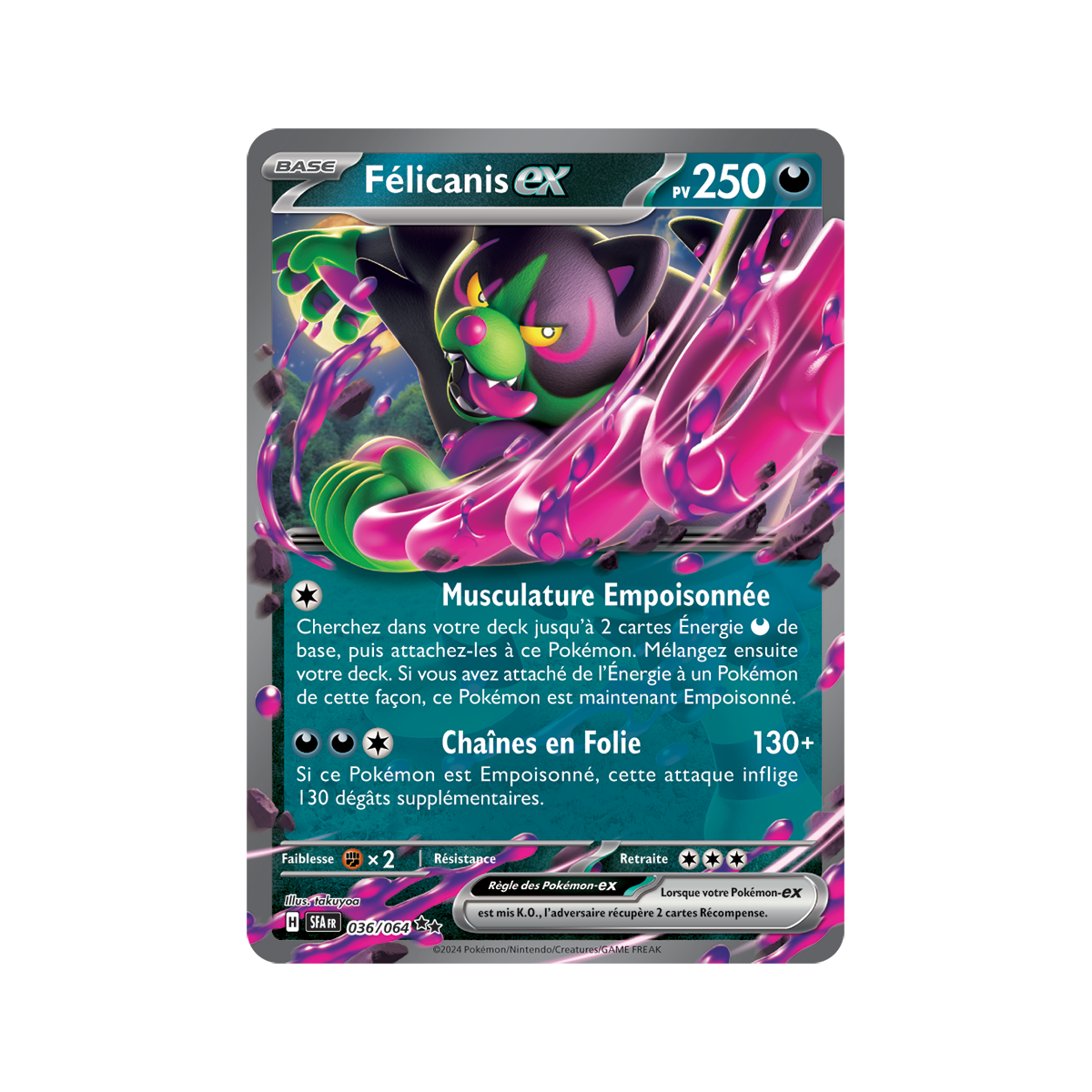 Félicanis EX - Double Rare 36/64 - Ecarlate et Violet Fable Nébuleuse