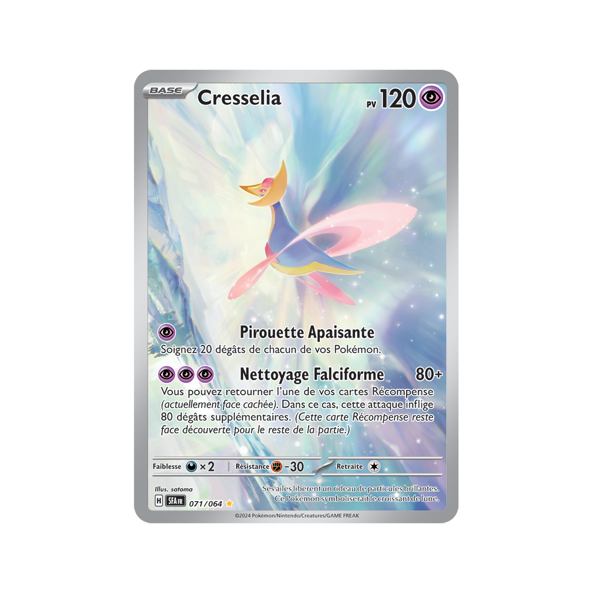 Item Cresselia - Illustration Rare 71/64 - Ecarlate et Violet Fable Nébuleuse