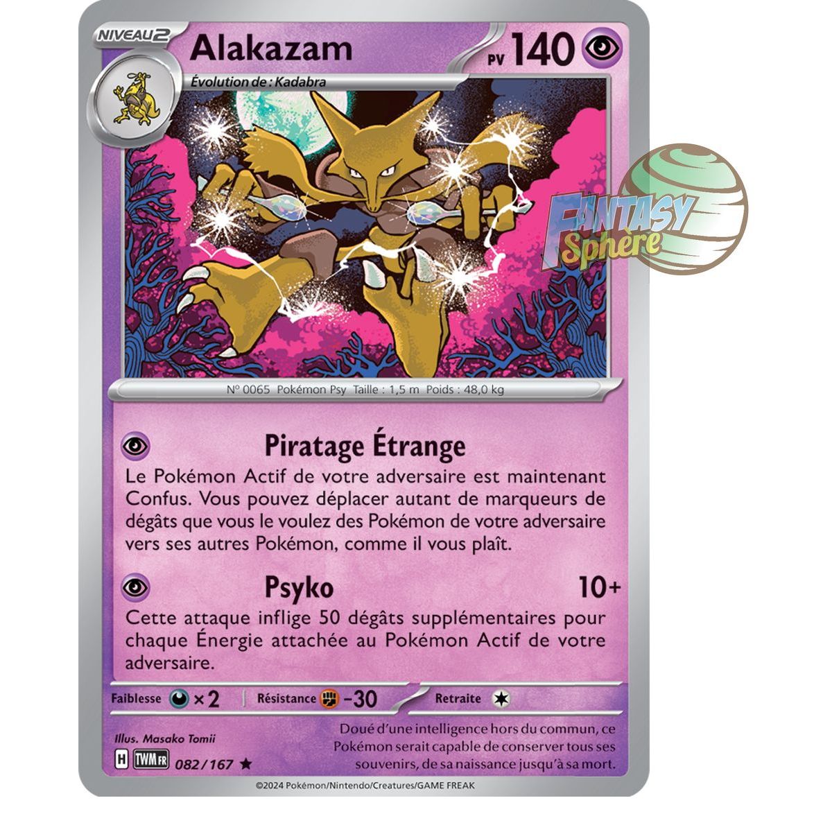 Item Alakazam - Holo Rare 82/167 - Ecarlate et Violet Mascarade Crépusculaire