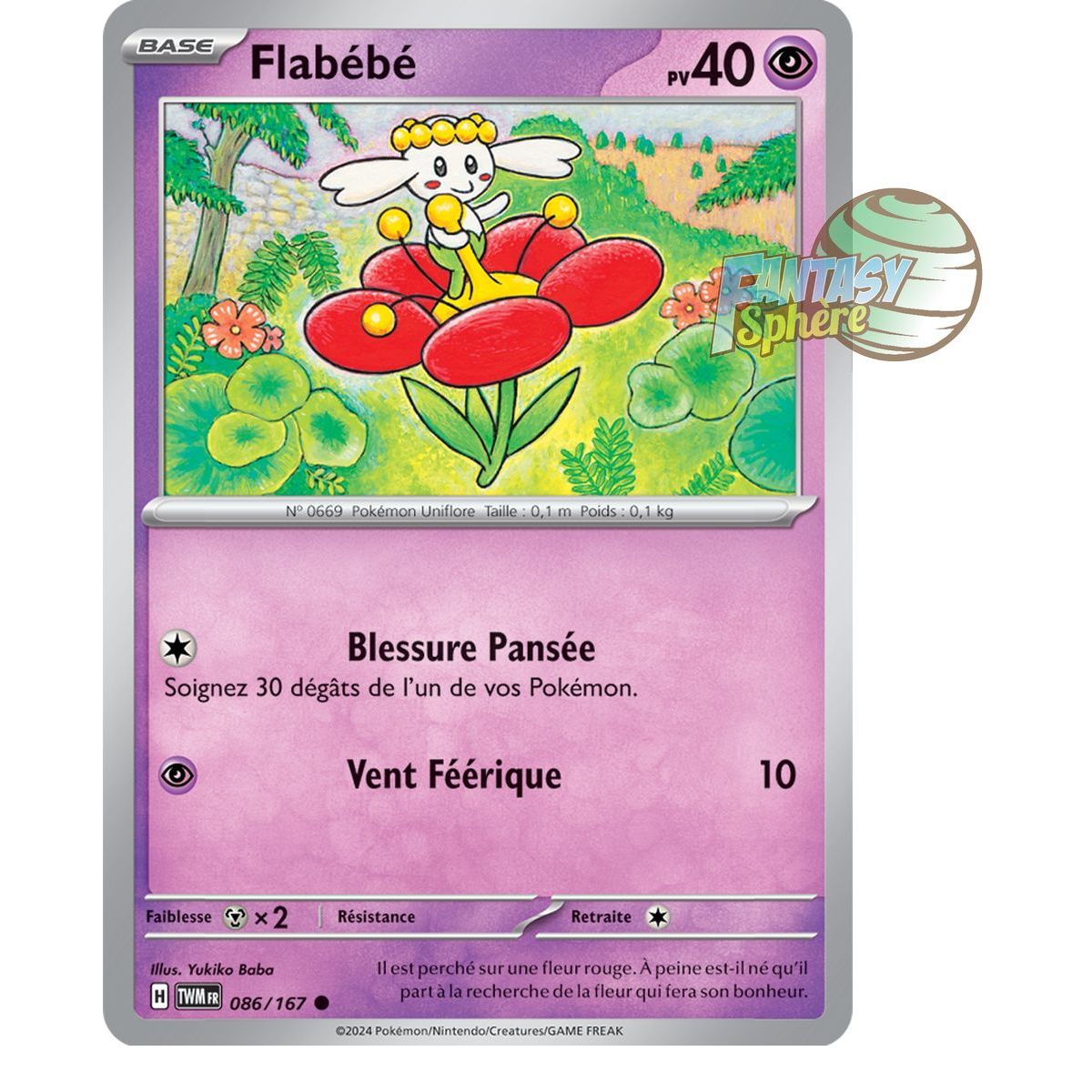 Flabébé - Reverse 86/167 - Ecarlate et Violet Mascarade Crépusculaire