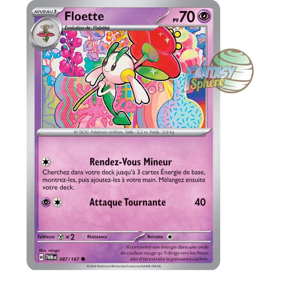 Floette - Reverse 87/167 - Ecarlate et Violet Mascarade Crépusculaire