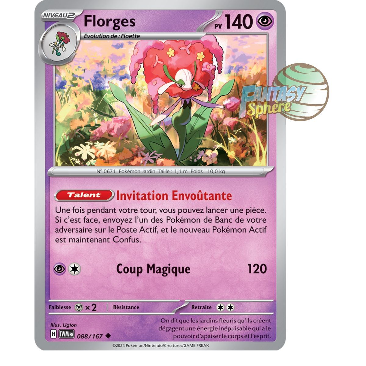 Item Florges - Reverse 88/167 - Ecarlate et Violet Mascarade Crépusculaire