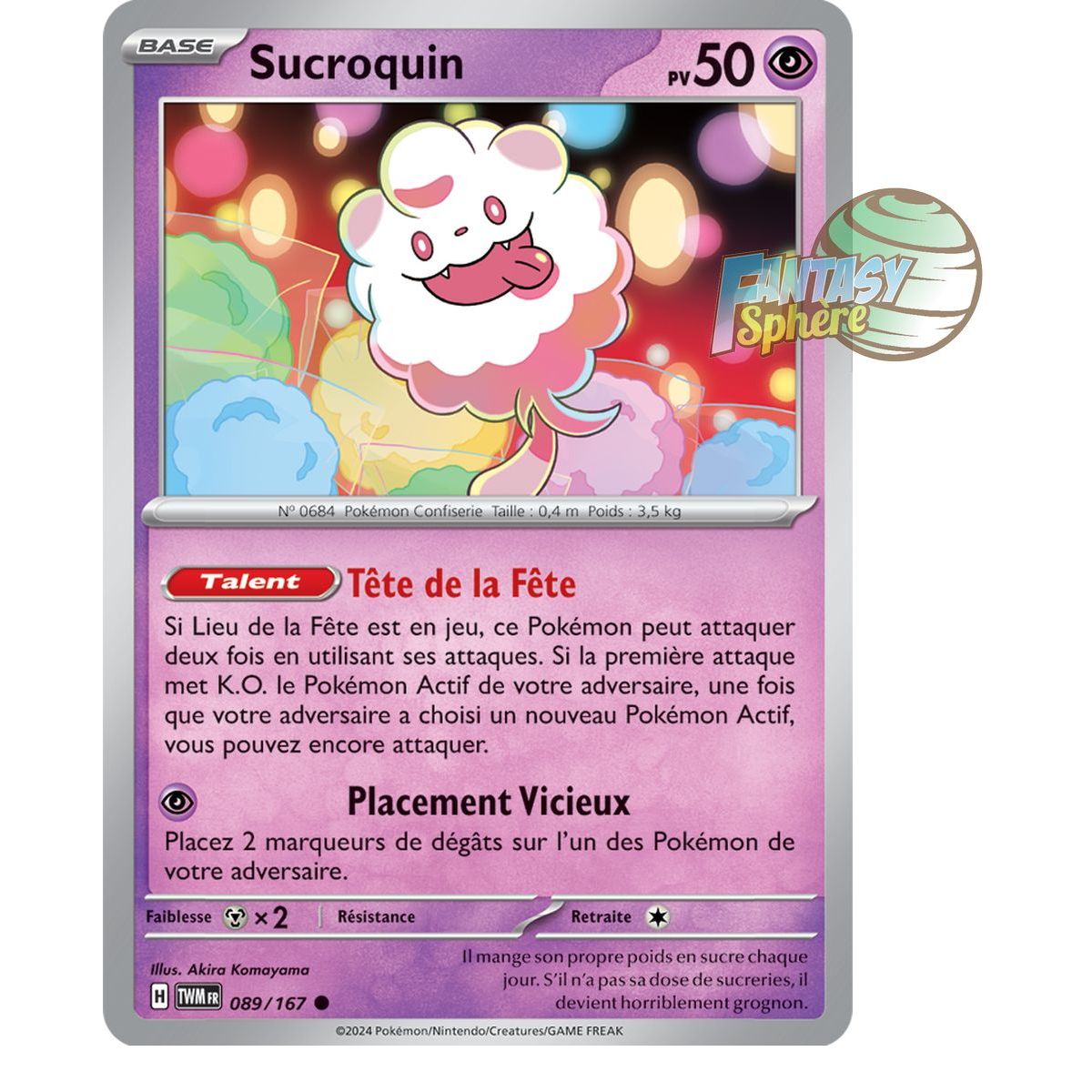 Item Sucroquin - Reverse 89/167 - Ecarlate et Violet Mascarade Crépusculaire