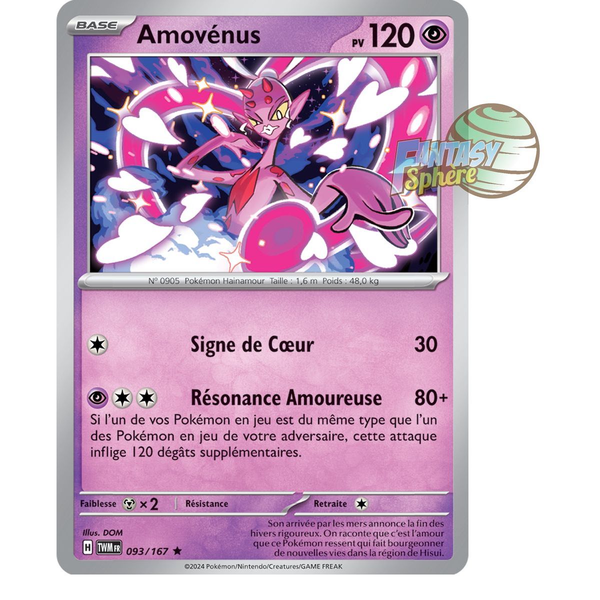 Amovénus - Holo Rare 93/167 - Ecarlate et Violet Mascarade Crépusculaire