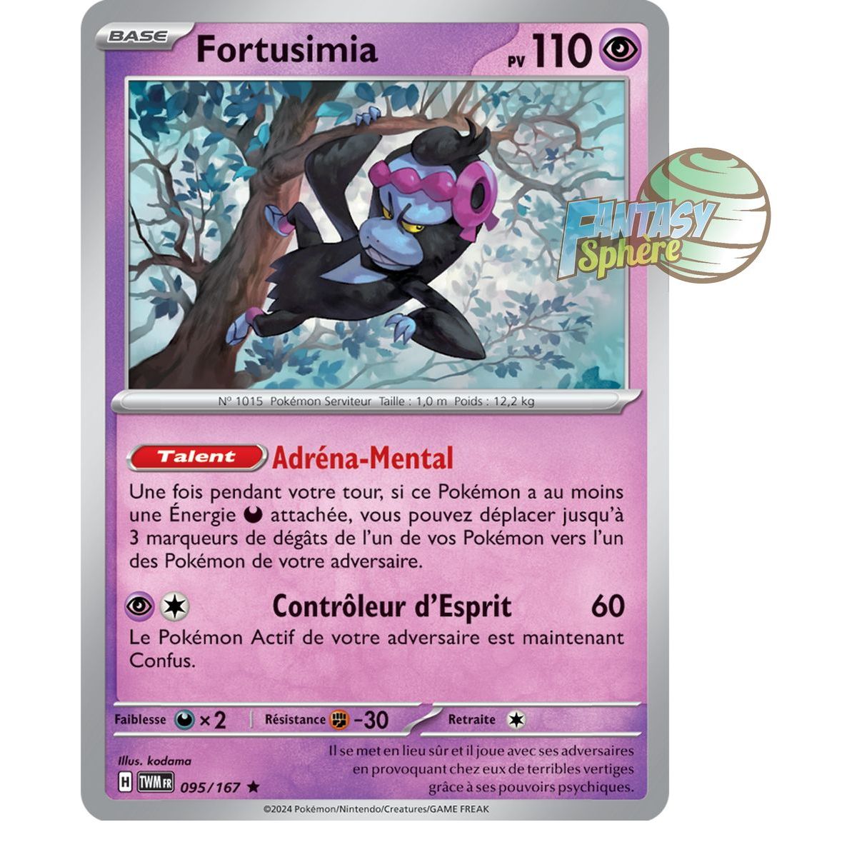 Fortusimia - Holo Rare 95/167 - Ecarlate et Violet Mascarade Crépusculaire