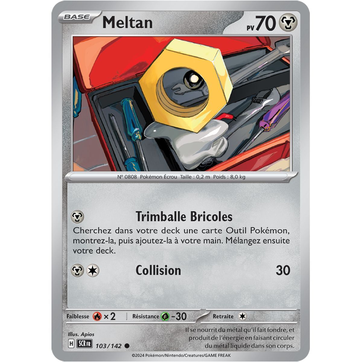 Meltan - Commune 103/142 - Ecarlate et Violet Couronne Stellaire