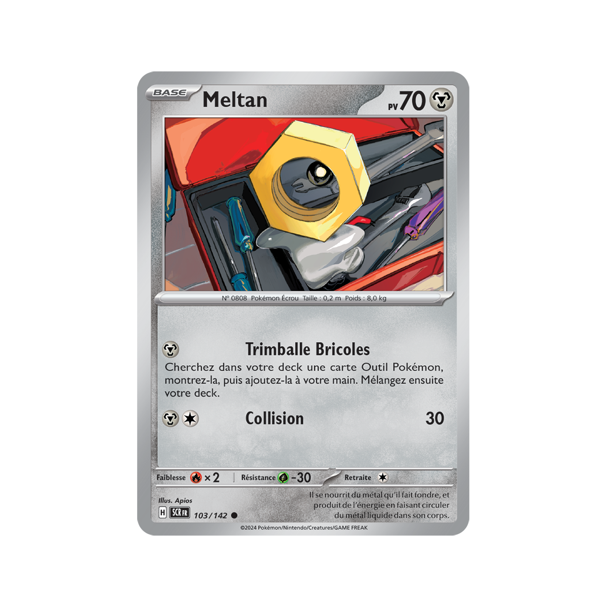 Meltan - Reverse 103/142 - Ecarlate et Violet Couronne Stellaire