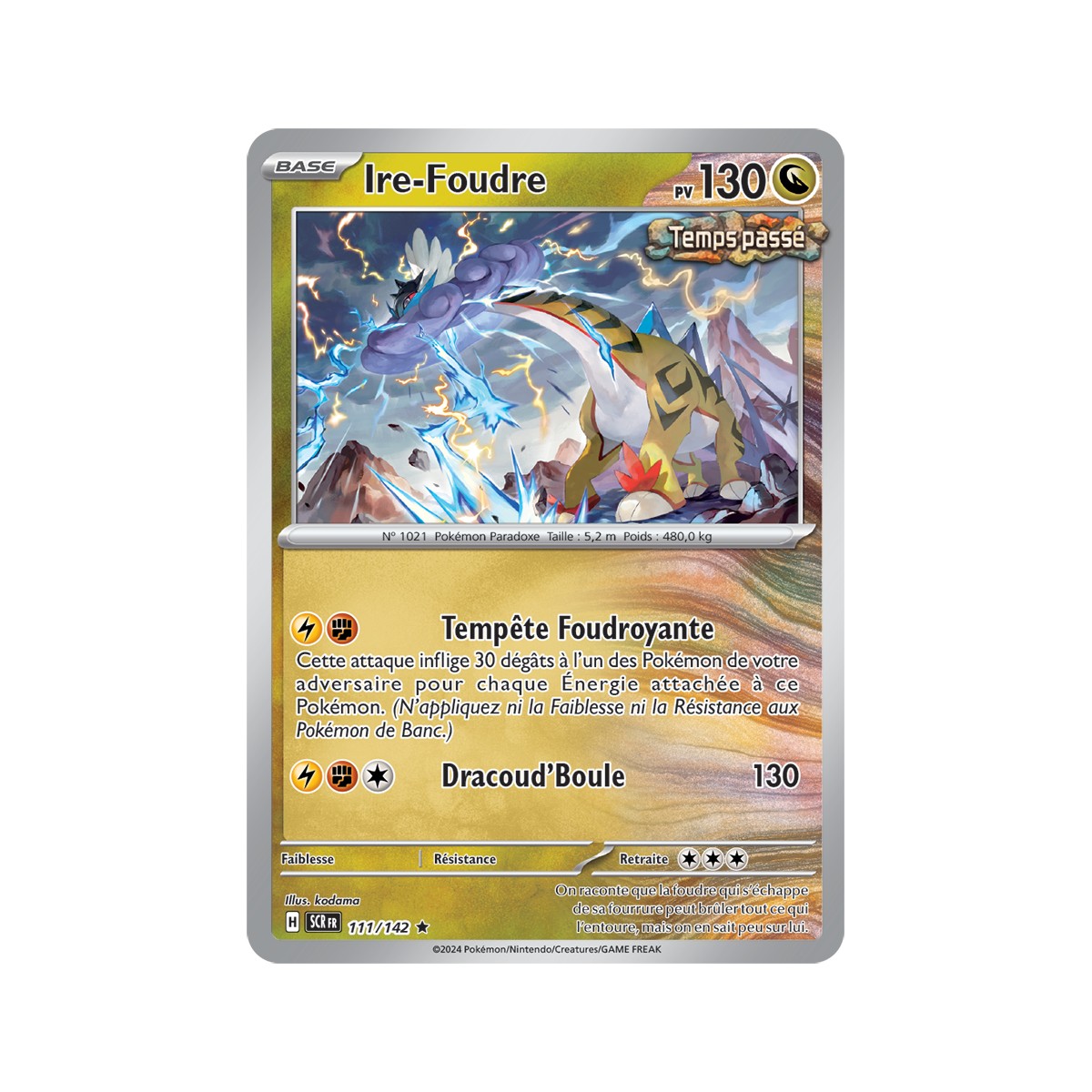 Ire-Foudre - Holo Rare 111/142 - Ecarlate et Violet Couronne Stellaire