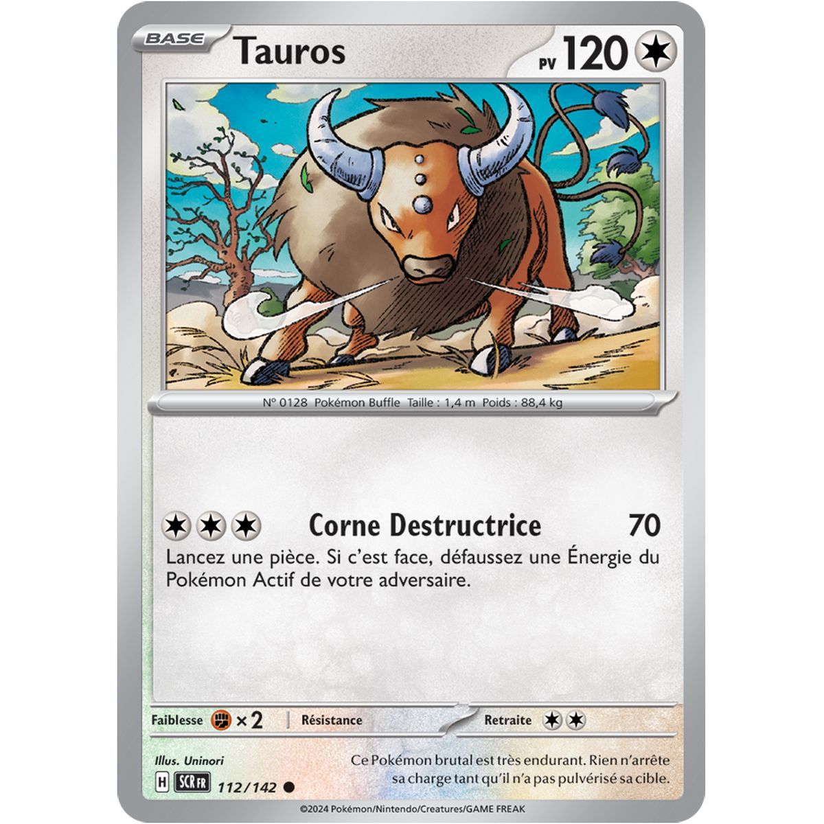 Tauros - Commune 112/142 - Ecarlate et Violet Couronne Stellaire