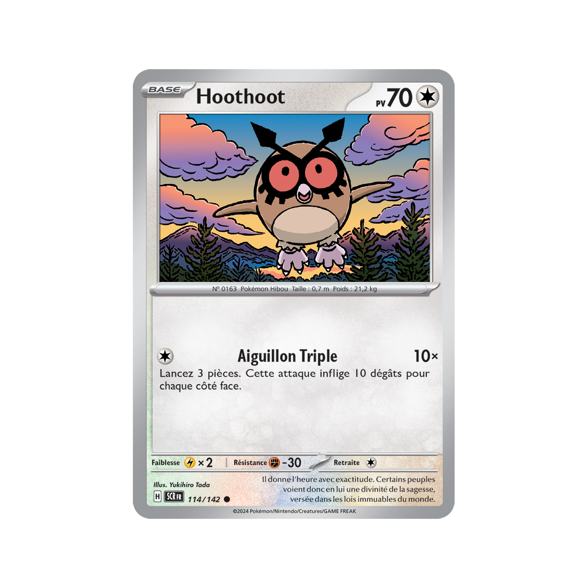 Hoothoot - Reverse 114/142 - Ecarlate et Violet Couronne Stellaire