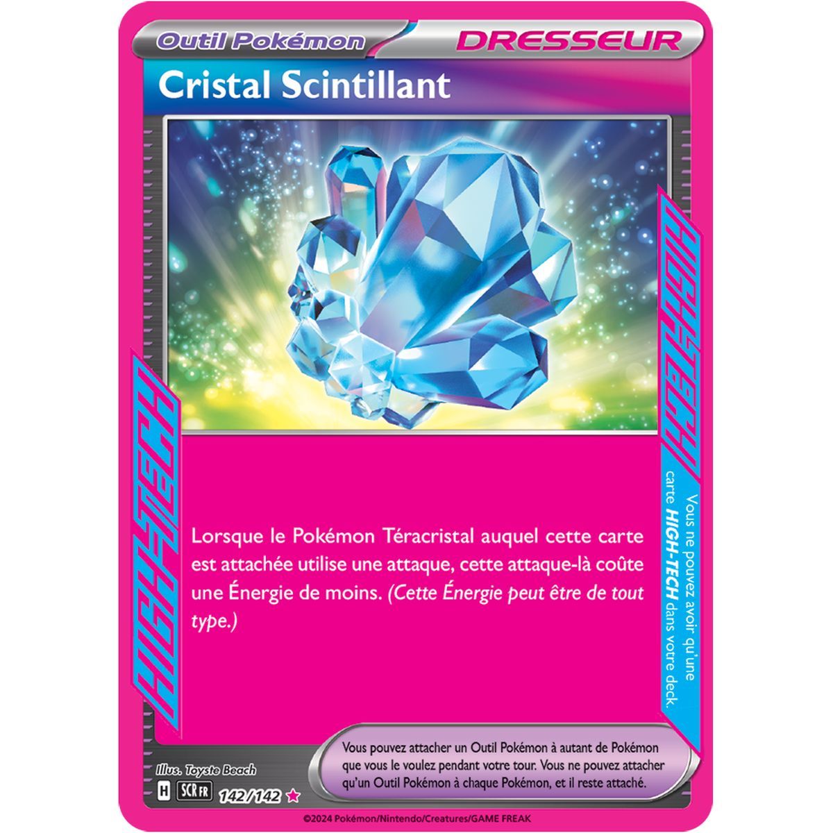 Item Cristal Scintillant - ACE SPEC rare 142/142 - Ecarlate et Violet Couronne Stellaire