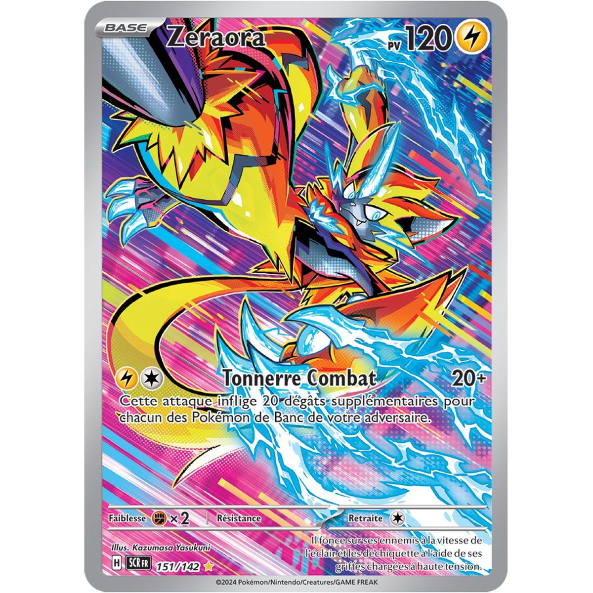 Zeraora - Illustration Rare 151/142 - Ecarlate et Violet Couronne Stellaire